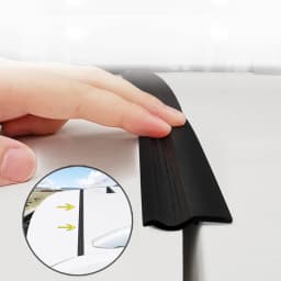 Auto Rubber Seal Strip Car Trunk Lid Gap Seal Strip Rubber Sticker Black For SUV Hatchback Upper Edge Dustproof Car Accessories