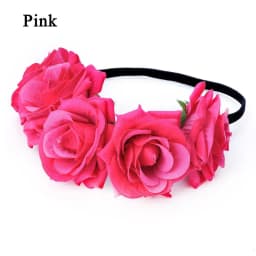 Bohemian Flower Headbands For Bride Crown Hair Band Wedding Floral Headband Garland Girl Flower Wreath Hair Accessories
