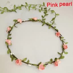 Bohemian Flower Headbands For Bride Crown Hair Band Wedding Floral Headband Garland Girl Flower Wreath Hair Accessories