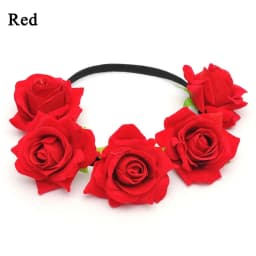 Bohemian Flower Headbands For Bride Crown Hair Band Wedding Floral Headband Garland Girl Flower Wreath Hair Accessories