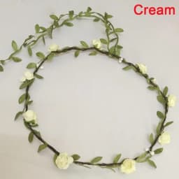 Bohemian Flower Headbands For Bride Crown Hair Band Wedding Floral Headband Garland Girl Flower Wreath Hair Accessories