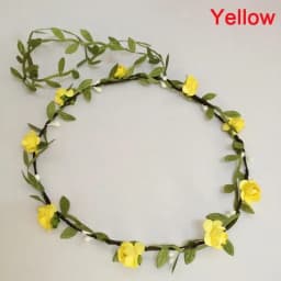 Bohemian Flower Headbands For Bride Crown Hair Band Wedding Floral Headband Garland Girl Flower Wreath Hair Accessories