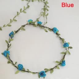 Bohemian Flower Headbands For Bride Crown Hair Band Wedding Floral Headband Garland Girl Flower Wreath Hair Accessories