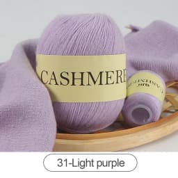 QJH 50+20g Cashmere Yarn Knitting Hand-knitted High-grade Worsted Woolen Wool for Cardigan Hat Sweater Mongolian Cashmere Thread
