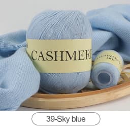 QJH 50+20g Cashmere Yarn Knitting Hand-knitted High-grade Worsted Woolen Wool for Cardigan Hat Sweater Mongolian Cashmere Thread