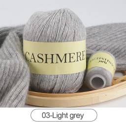QJH 50+20g Cashmere Yarn Knitting Hand-knitted High-grade Worsted Woolen Wool for Cardigan Hat Sweater Mongolian Cashmere Thread