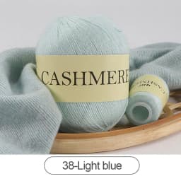 QJH 50+20g Cashmere Yarn Knitting Hand-knitted High-grade Worsted Woolen Wool for Cardigan Hat Sweater Mongolian Cashmere Thread