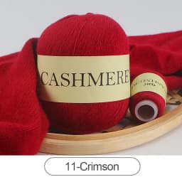 QJH 50+20g Cashmere Yarn Knitting Hand-knitted High-grade Worsted Woolen Wool for Cardigan Hat Sweater Mongolian Cashmere Thread