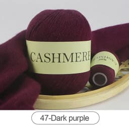 QJH 50+20g Cashmere Yarn Knitting Hand-knitted High-grade Worsted Woolen Wool for Cardigan Hat Sweater Mongolian Cashmere Thread