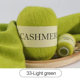 QJH 50+20g Cashmere Yarn Knitting Hand-knitted High-grade Worsted Woolen Wool for Cardigan Hat Sweater Mongolian Cashmere Thread