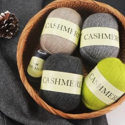 QJH 50+20g Cashmere Yarn Knitting Hand-knitted High-grade Worsted Woolen Wool for Cardigan Hat Sweater Mongolian Cashmere Thread