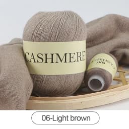 QJH 50+20g Cashmere Yarn Knitting Hand-knitted High-grade Worsted Woolen Wool for Cardigan Hat Sweater Mongolian Cashmere Thread