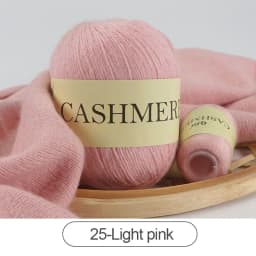 QJH 50+20g Cashmere Yarn Knitting Hand-knitted High-grade Worsted Woolen Wool for Cardigan Hat Sweater Mongolian Cashmere Thread