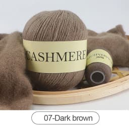 QJH 50+20g Cashmere Yarn Knitting Hand-knitted High-grade Worsted Woolen Wool for Cardigan Hat Sweater Mongolian Cashmere Thread
