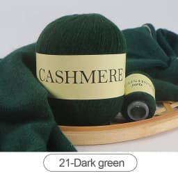 QJH 50+20g Cashmere Yarn Knitting Hand-knitted High-grade Worsted Woolen Wool for Cardigan Hat Sweater Mongolian Cashmere Thread