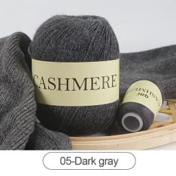 QJH 50+20g Cashmere Yarn Knitting Hand-knitted High-grade Worsted Woolen Wool for Cardigan Hat Sweater Mongolian Cashmere Thread