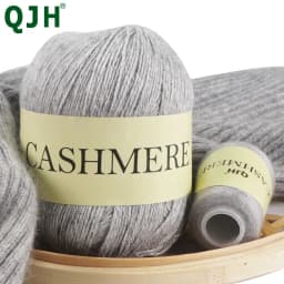 QJH 50+20g Cashmere Yarn Knitting Hand-knitted High-grade Worsted Woolen Wool for Cardigan Hat Sweater Mongolian Cashmere Thread