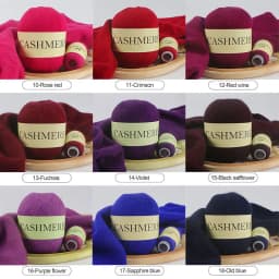 QJH 50+20g Cashmere Yarn Knitting Hand-knitted High-grade Worsted Woolen Wool for Cardigan Hat Sweater Mongolian Cashmere Thread
