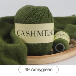 QJH 50+20g Cashmere Yarn Knitting Hand-knitted High-grade Worsted Woolen Wool for Cardigan Hat Sweater Mongolian Cashmere Thread