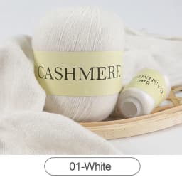 QJH 50+20g Cashmere Yarn Knitting Hand-knitted High-grade Worsted Woolen Wool for Cardigan Hat Sweater Mongolian Cashmere Thread
