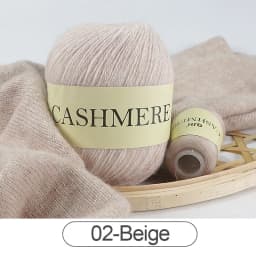 QJH 50+20g Cashmere Yarn Knitting Hand-knitted High-grade Worsted Woolen Wool for Cardigan Hat Sweater Mongolian Cashmere Thread