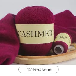 QJH 50+20g Cashmere Yarn Knitting Hand-knitted High-grade Worsted Woolen Wool for Cardigan Hat Sweater Mongolian Cashmere Thread