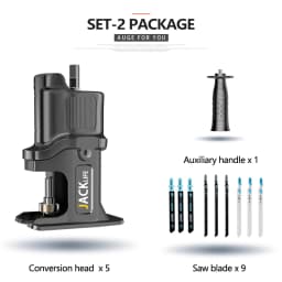 JANGKLIFE Screwdriver Conversion Head, Electric Drill to Electric Saw, Household Reciprocating Saw, Multifunctional, Wood Tools