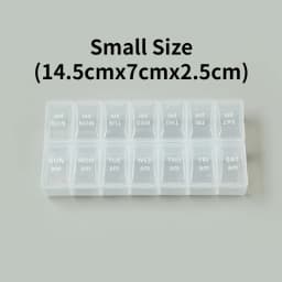Weekly Portable Travel Pill Cases Box 7 Days Organizer 14 Grids Pills Container Storage Tablets Drug Vitamins Medicine Fish Oils