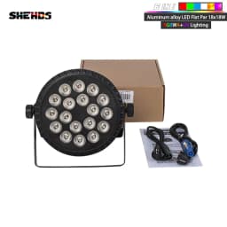 SHEHDS Aluminum Alloy LED Flat Par 18x12W / 18x18W Lights RGBW LED Lighting With Flight Case Professional Party KTV Disco DJ