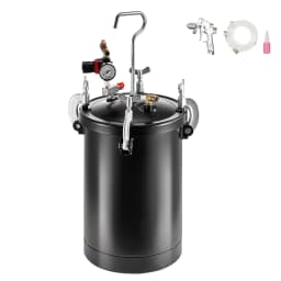 SucceBuy Spray Paint Pressure Pot 15L Pressure Pot Tank 60psi Adjustale Pressure Steel Pressure Pot Paint Tank Spray Gun Hose