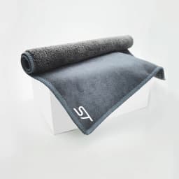 ST Emblem Logo Cleaning Drying Cloth Car Wash Rags Double Layer For Ford Focus x 2 3 Kuga Puma Fiesta ST Line MK3 MK2 MK4 S Max