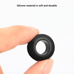 High Temperature Resistant Silicone Double-sided Protective Coil Snap in Ring Grommet Insulation Over Hole Plug With Card Slot