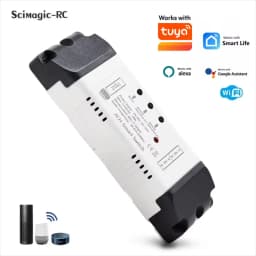 Wifi Smart Home Module Relay Switch 2CH AC DC 220V 7-32V Remote Control 433Receiver Works with Tuya Smartlife Alexa Google Home
