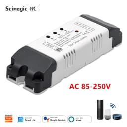 Wifi Smart Home Module Relay Switch 2CH AC DC 220V 7-32V Remote Control 433Receiver Works with Tuya Smartlife Alexa Google Home