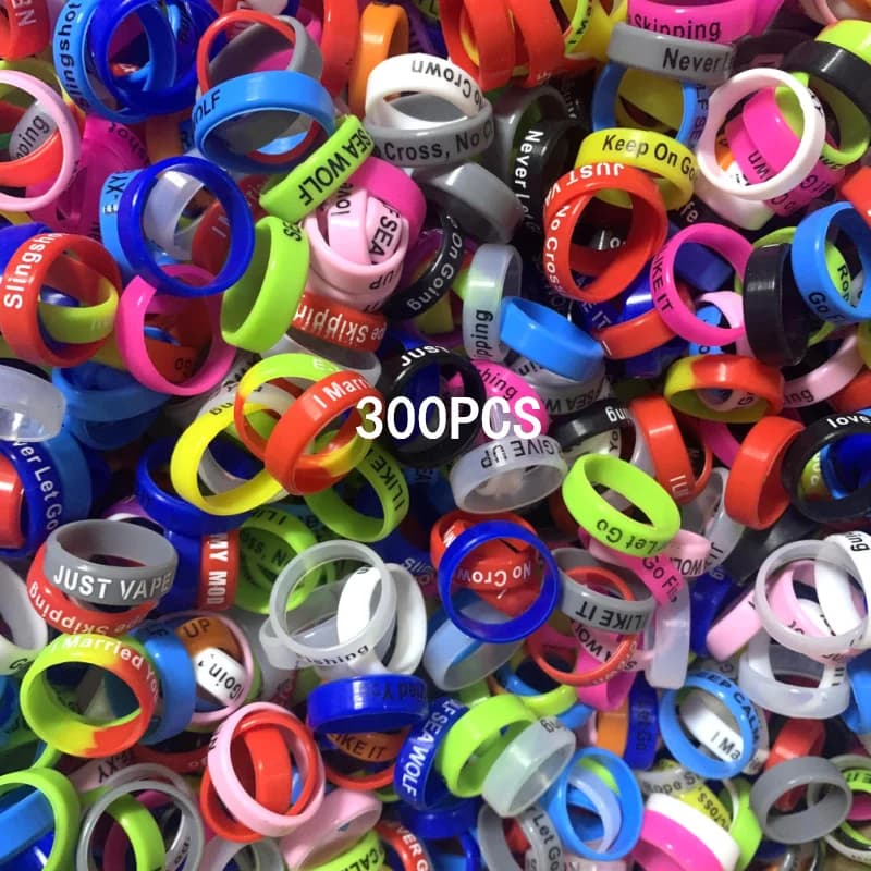 300pcs Fishing Rod Handle Protective Case Lure Silica Gel Rod Clip O-shaped Ring Protector Anti-Slip Ring Tackle Racquet Handle