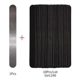Nail File Replacement 100 to 180 Professional Limas Tools for Manicure Lime 240 Sandpaper Replaceable Gel Polishing Files Set