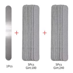 Nail File Replacement 100 to 180 Professional Limas Tools for Manicure Lime 240 Sandpaper Replaceable Gel Polishing Files Set