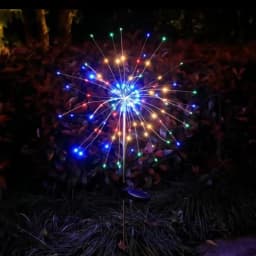 1Pcs Solar LED Firework Light Copper Wire Christmas Fairy Lights Lawn Pathway Light Garden Decoration