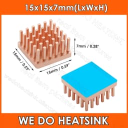 WE DO HEATSINK Small Tiny Useful Pure Copper Heat Sink Without or With Thermal Pad For Raspberry Pi Banana Pi IC Chipset Package