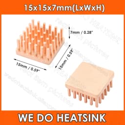 WE DO HEATSINK Small Tiny Useful Pure Copper Heat Sink Without or With Thermal Pad For Raspberry Pi Banana Pi IC Chipset Package