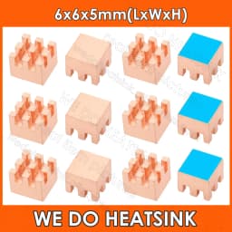 WE DO HEATSINK Small Tiny Useful Pure Copper Heat Sink Without or With Thermal Pad For Raspberry Pi Banana Pi IC Chipset Package