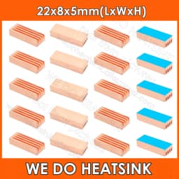WE DO HEATSINK Small Tiny Useful Pure Copper Heat Sink Without or With Thermal Pad For Raspberry Pi Banana Pi IC Chipset Package