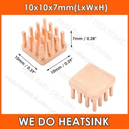 WE DO HEATSINK Small Tiny Useful Pure Copper Heat Sink Without or With Thermal Pad For Raspberry Pi Banana Pi IC Chipset Package