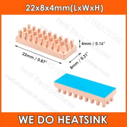 WE DO HEATSINK Small Tiny Useful Pure Copper Heat Sink Without or With Thermal Pad For Raspberry Pi Banana Pi IC Chipset Package
