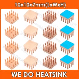 WE DO HEATSINK Small Tiny Useful Pure Copper Heat Sink Without or With Thermal Pad For Raspberry Pi Banana Pi IC Chipset Package