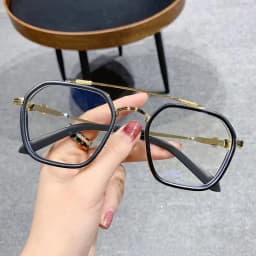 1PCs Blue Light Blocking Fashion Highend Glasses Men Optical Clear Glasses Black Square Frame Eyeglasses