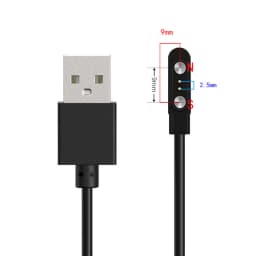2 pins 4pins Smartwatch Dock Charger Adapter USB Charging Cable Cord for Adult/Kids Smart Watch Power Charge Wire Accessories