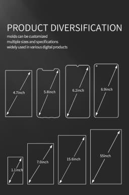 OCA optical clear adhesive double sided for iphone 4.7 5.5 6 6.3 6.5 6.8 6.9 7.0 /samsung/sony/LG/Nokia/Xiaomi 250um thickness