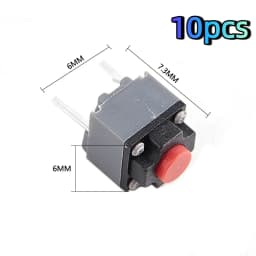 10/20Pcs Silent Micro Switch Mute Button 2Pin Tactile Push Switch for Wireless Wired Mouse Repair Replacement Parts