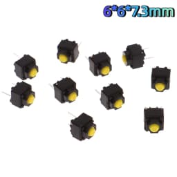10/20Pcs Silent Micro Switch Mute Button 2Pin Tactile Push Switch for Wireless Wired Mouse Repair Replacement Parts